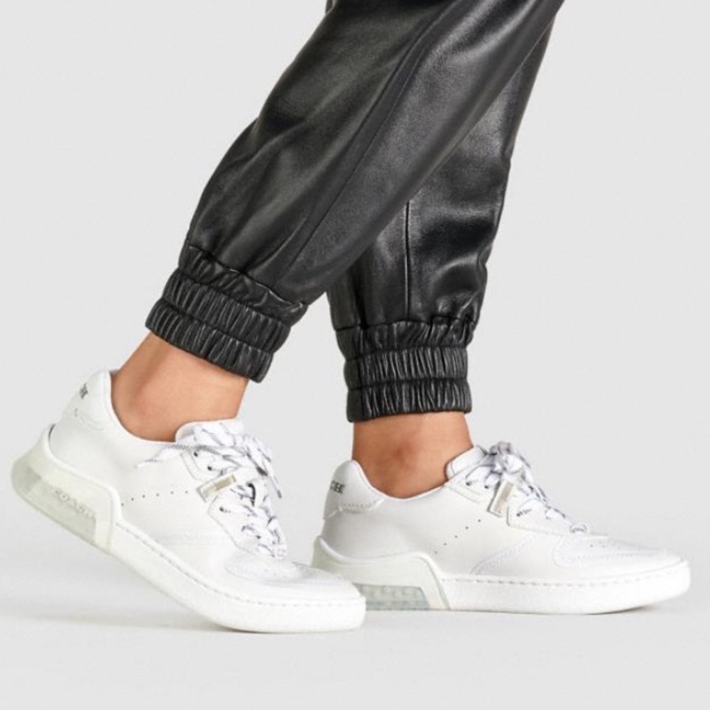 LIKE NEW Coach Court White Sneakers